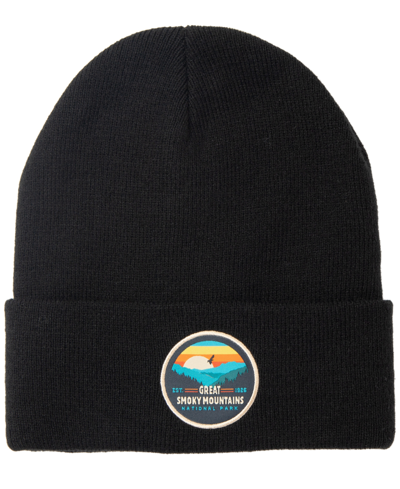 National Parks Foundation Men's Cuffed Knit Beanie In Smoky Mountain Black