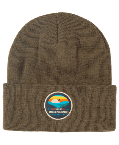 National Parks Foundation Men's Cuffed Knit Beanie In Smoky Mountain Moss