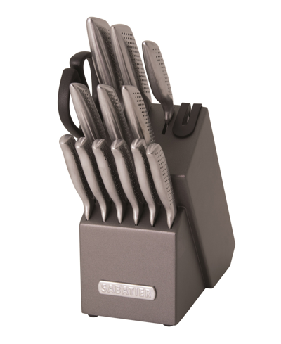 Sabatier Edge Keeper Cutlery Block Set, 14-piece In Stainless