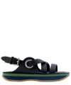 See By Chloé Ysee Crisscross Flatform Sporty Sandals In Black