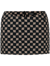Misbhv Logo-print Miniskirt In Black