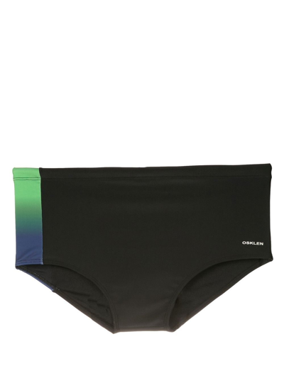 Osklen Stripe-detail Swimming Trunks In Black