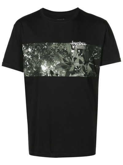 Osklen Graphic-print Short-sleeve T-shirt In Black