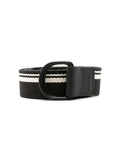 Osklen Stripe-print Design Belt In Black