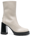 FURLA CLIMB LEATHER ANKLE BOOTS