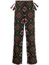 BODE PATTERNED STRAIGHT-LEG TROUSERS