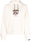 AAPE BY A BATHING APE EMBROIDERED-LOGO DETAIL HOODIE