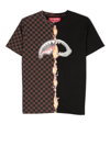 SPRAYGROUND KID GRAPHIC PRINT CHECKED T-SHIRT