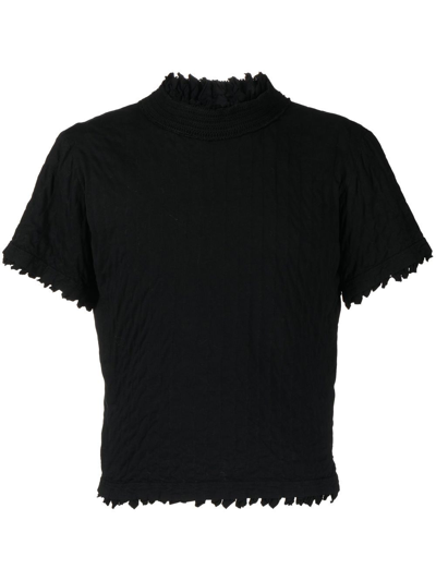 Craig Green Ruched Short-sleeved T-shirt In Black