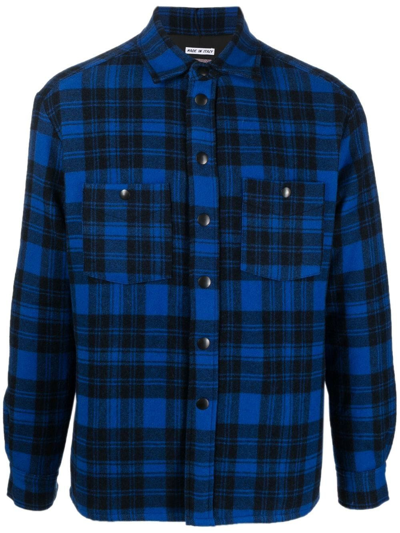 Destin Long-sleeve Check-pattern Shirt In Blue
