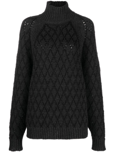 Quira Cashmere-wool Blend Jumper In Black