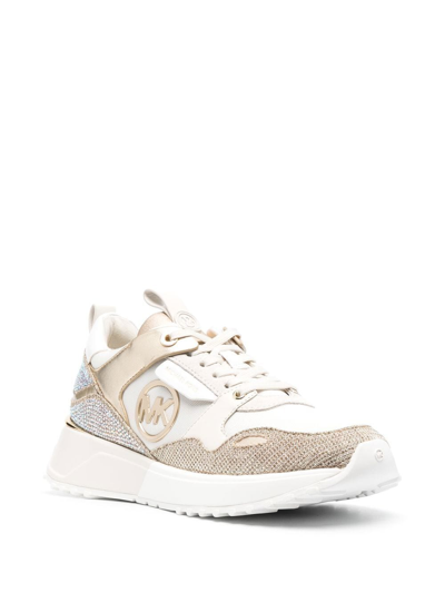 Michael Michael Kors Logo-plaque Detail Sneakers In 中性色