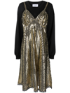 VAQUERA SEQUIN-EMBELLISHED PANELLED DRESS