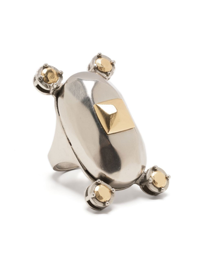Ports 1961 Stud-detail Large Ring In Silver