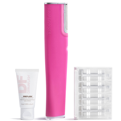 DERMAFLASH LUXE+ ADVANCED SONIC DERMAPLANING AND PEACH FUZZ REMOVAL - POP PINK