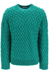 Bonsai Interlock Knit Sweater In Green