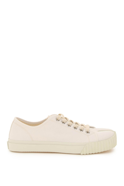 Maison Margiela Tabi Canvas Sneakers In White