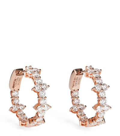 Anita Ko Rose Gold And Diamond Vivi Hoop Earrings