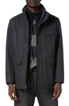 Andrew Marc Hoyt Water Resistant Softshell Jacket In Black