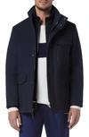 Andrew Marc Hoyt Water Resistant Softshell Jacket In Blue