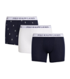 POLO RALPH LAUREN STRETCH-COTTON PRINTED BOXER BRIEFS (PACK OF 3)