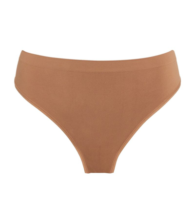 Skims Soft Smoothing Thong In Nude