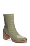 Chinese Laundry Danica Croc Embossed Bootie In Green