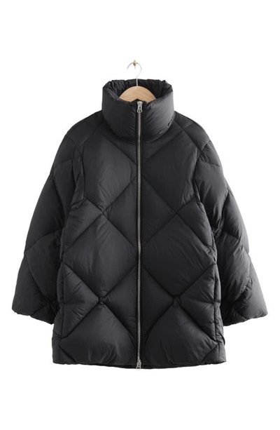 Other Stories Down Puffer Jacket In Black ModeSens