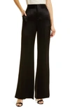ALICE AND OLIVIA DYLAN WIDE LEG SATIN TROUSERS