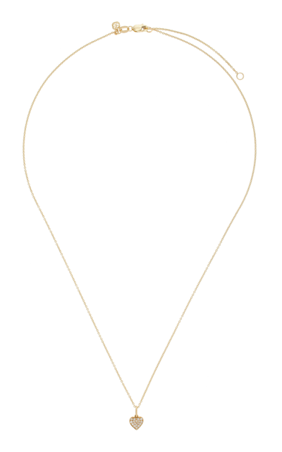 Sydney Evan Baby Robot Charm Tiffany Chain 14k Gold Diamond Necklace