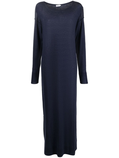 Filippa K Maryl Long-sleeve Knitted Dress In Blue