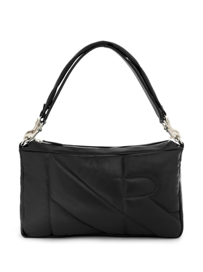 Nina Ricci Padded Quilted Shouler Strap In Black