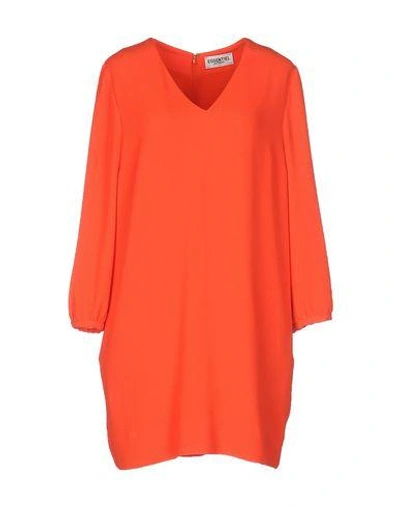 Essentiel Antwerp Short Dresses In Orange