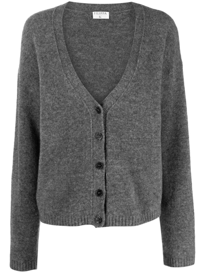 Filippa K Adrenne Knit Cardigan In Grey