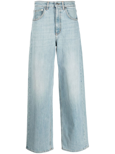 Filippa K Viana High-waisted Wide-leg Jeans In Blue