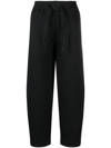 BYBORRE TAPERED CROPPED TROUSERS