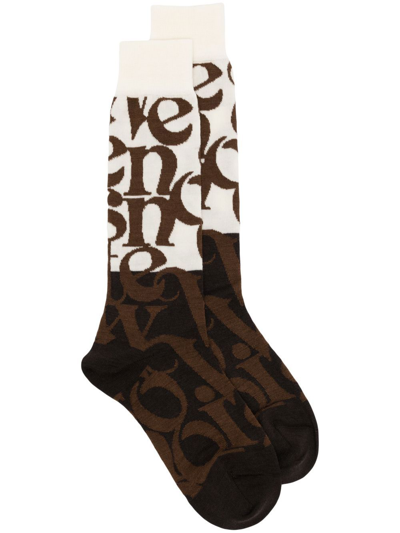 Vivienne Westwood Logomania Ankle Socks In White