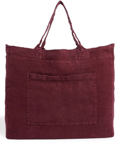 Once Milano Pocket Weekend Bag In Wine