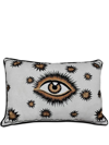 LES-OTTOMANS EYE-MOTIF EMBROIDERED CUSHION