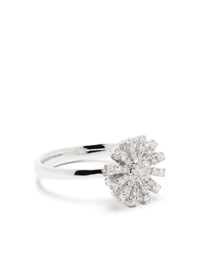 Damiani 18kt White Gold Margherita Diamond Ring