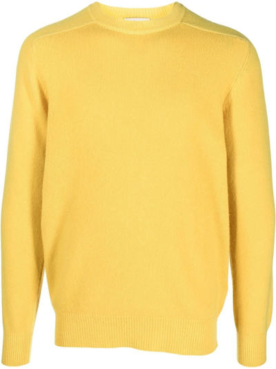 Altea Fine Knit Jumper In Yellow