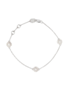 DAMIANI 18KT WHITE GOLD MARGHERITA DIAMOND BRACELET