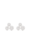 DAMIANI 18KT WHITE GOLD MARGHERITA DIAMOND STUD EARRINGS