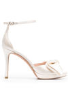 Kate Spade Women's Bridal Bow Satin Platform Sandals In Ivory