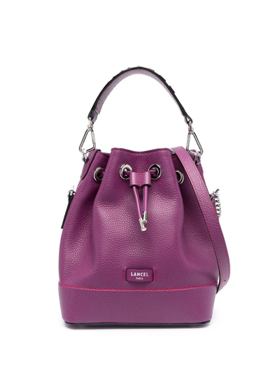 Lancel Ninon Medium Bucket Bag In Purple