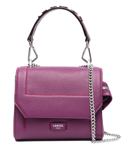 Lancel Ninon Small Flap Bag In Purple