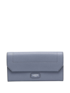 Lancel Ninon Long Flap Wallet In Blue