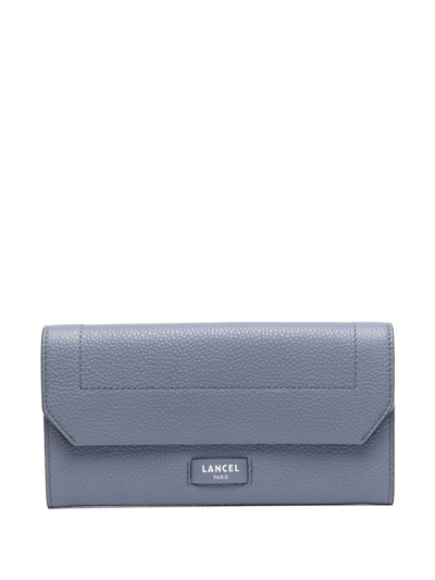 Lancel Ninon Long Flap Wallet In Blue