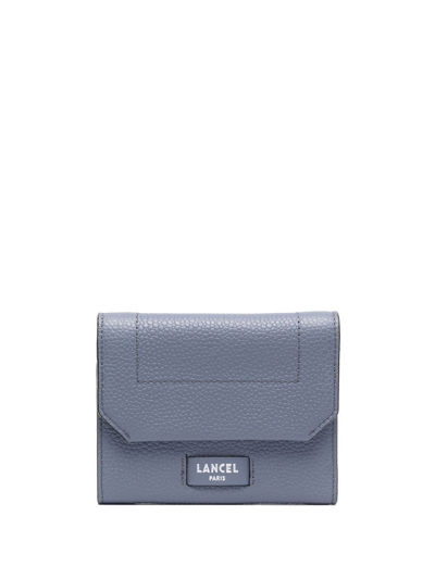 Lancel Ninon De  Compact Foldover Purse In Blue