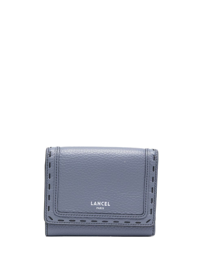Lancel Premier Flirt Compact Flap Wallet In Blue